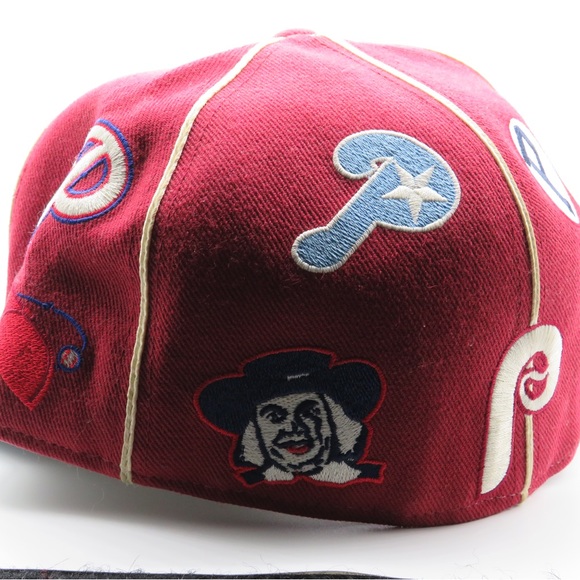 American Needle | Authentic  PHILLIES FITTED BASEBALL
HAT CAP | 7 3/8 - Picture 3 of 3